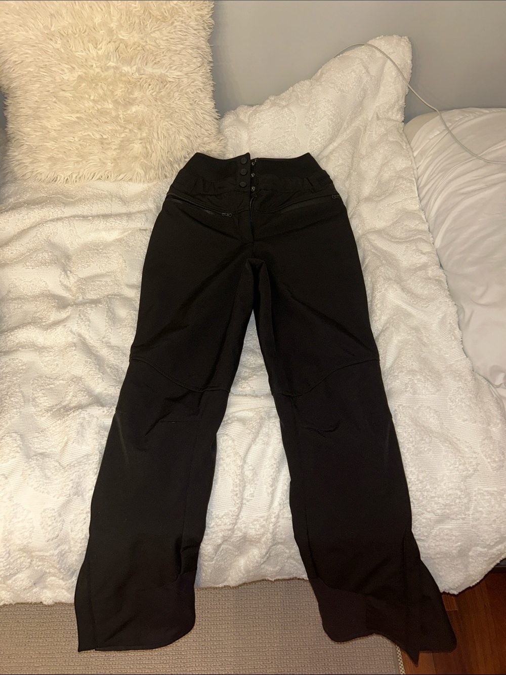 Black Women's Stretch Flare Pants